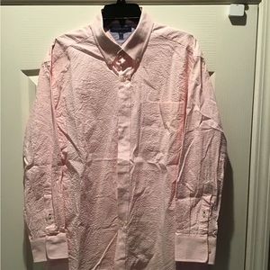 Tommy Hilfiger Dress Shirt LS Pink/White